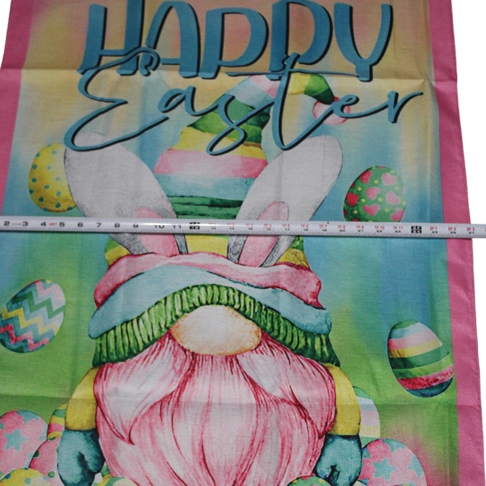 Happy Easter Gnome Easter Egg Large Flag - Picture 5 of 6